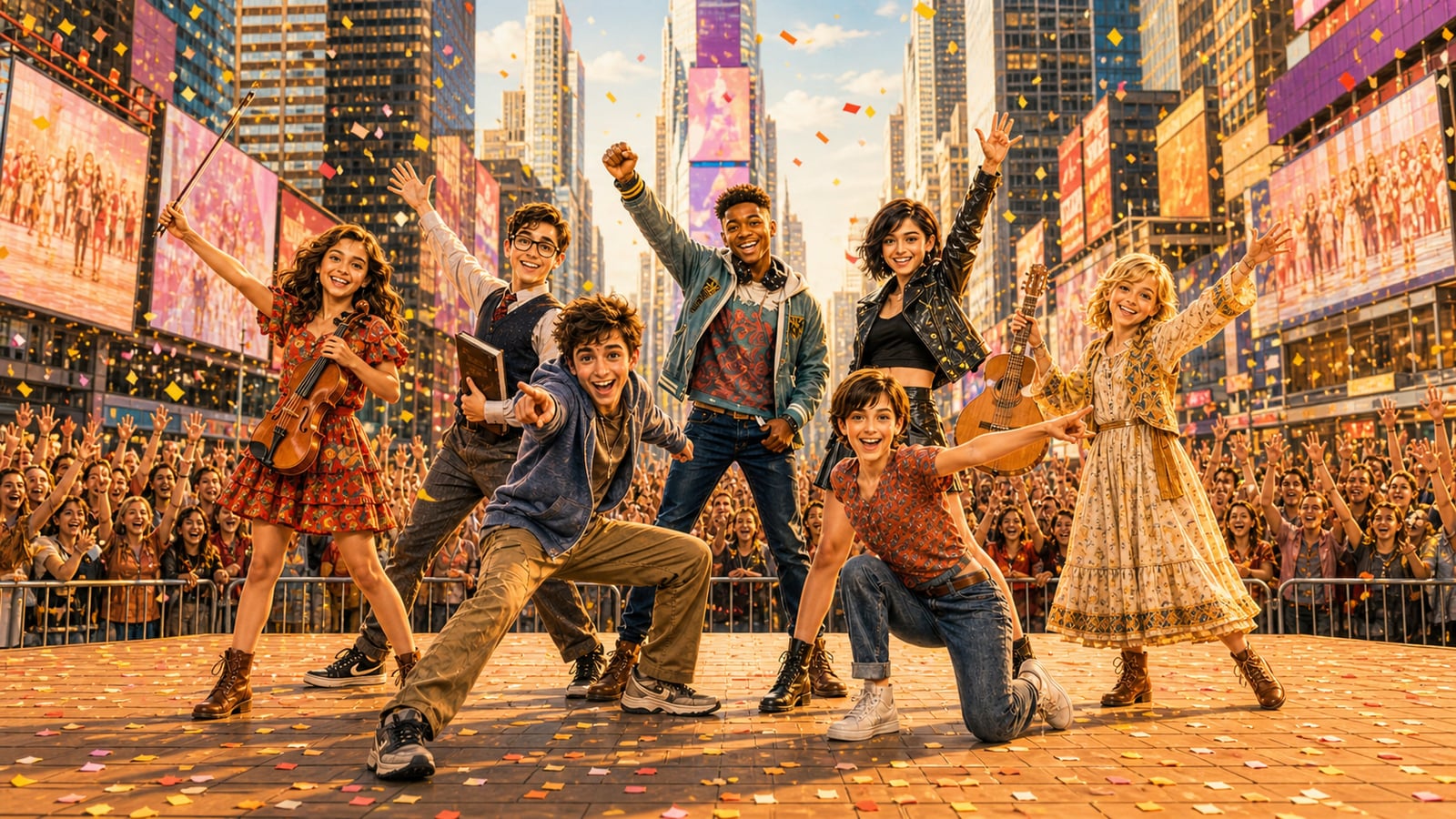 JEWISH ensemble in Times Square